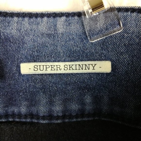 Lovesick Womens Jeans Super Skinny Blue Denim Acid Wash Mid Rise Juniors 7 - Picture 15 of 15